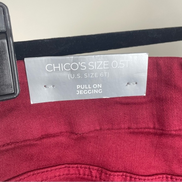 Chico's Pull On Jegging Ankle Womens 6 Tall Pants Stretch Casual Preppy Summer - Picture 4 of 7